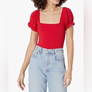 Show me your mumu red bodysuit